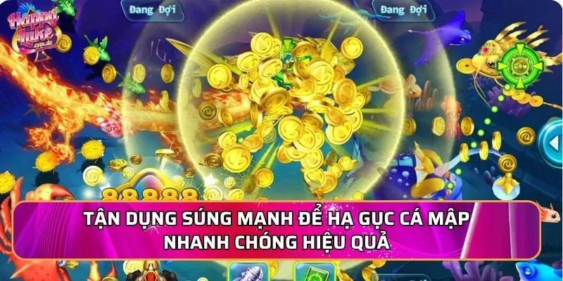 Tận dụng súng mạnh để hạ gục cá mập nhanh chóng hiệu quả