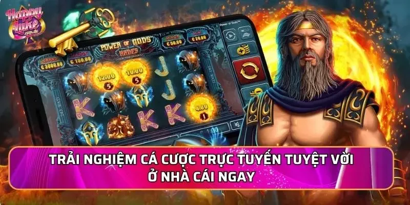 Trải nghiệm cá cược trực tuyến tuyệt vời ở nhà cái ngay